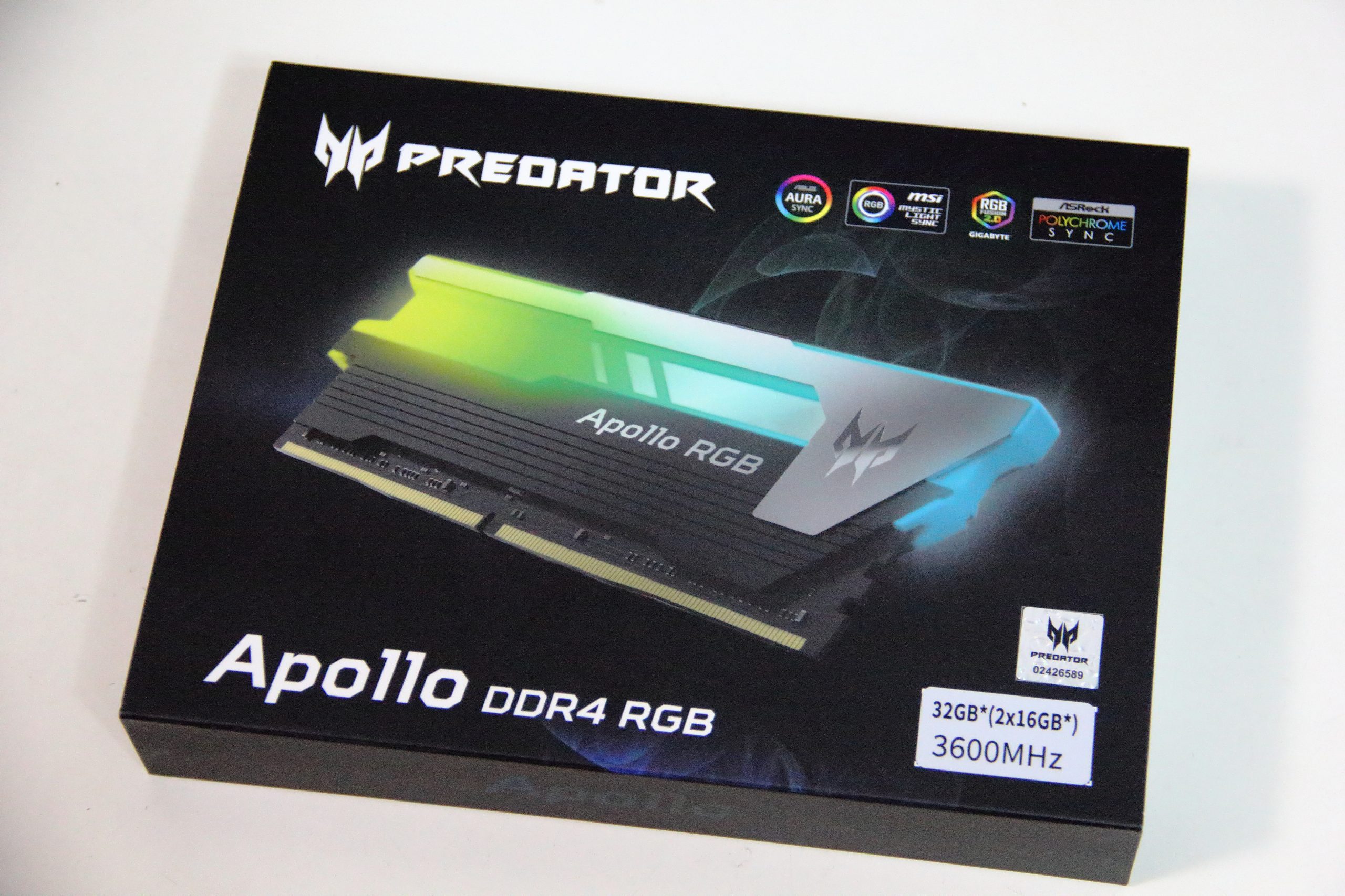 Predator Apollo 3600Mhz 16GBx2